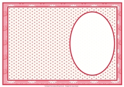 Pink And White Daisies & Butterflies, With Polka Dots - Insert