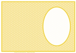 Yellow And White Polka Dot - Insert