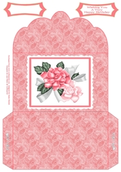 Beautiful Summer Melon Roses - Money Wallet