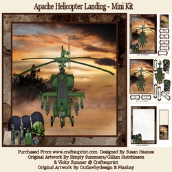 Apache Helicopter Landing - Mini Kit