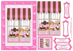 Sweet, Yummy Treats In The Bakery Window