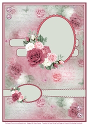 A4 Romantic Roses - Topper
