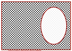 Black And White Polka Dots - Insert