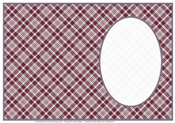 Red And Grey Tartan - Insert