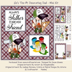 Hes The #1 Decorating Dad - Mini Kit