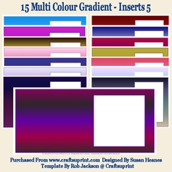 15 Multi Colour Gradient - Inserts 5