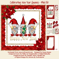 Celebrating New Year Gnomes - Mini Kit