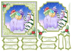 Dino Christmas Wishes 3 6x6