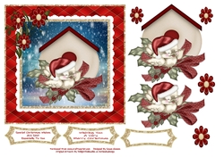 Christmas Bird House 7x7