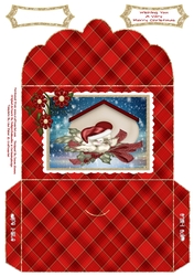 Christmas Bird House - Money Wallet