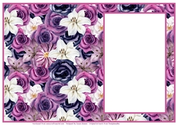 Pink And Purple Floral - Insert