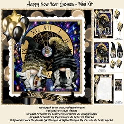 Happy New Year Gnomes - Mini Kit