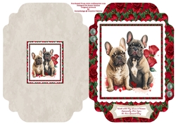 Valentine Frenchies - Cut And Fold Card