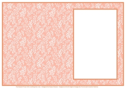 Peach And White Twigs - Insert