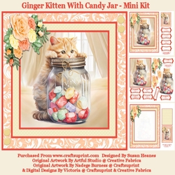 Ginger Kitten With Candy Jar - Mini Kit