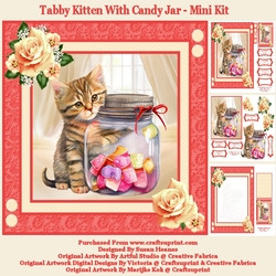 Tabby Kitten With Candy jar - Mini Kit