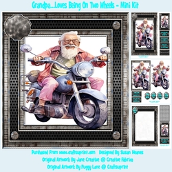 Grandpa...Loves Being On Two Wheels - Mini Kit