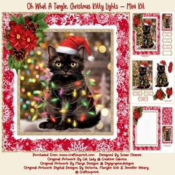 Oh What A Tangle, Christmas Kitty Lights - Mini Kit