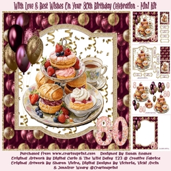 With Love & Best Wishes On Your 80th Birthday Celebration - Mini Kit