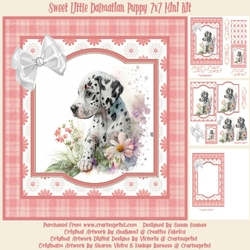 Sweet Little Dalmatian Puppy 7x7 - Mini Kit