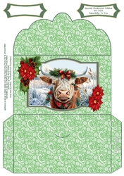 A Christmas Highland Cow - Money Wallet