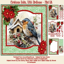 Christmas Robin, With Birdhouse - Mini Kit