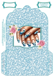 Beautiful Nails, Ocean Wave - Money Wallet