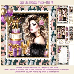 Happy 21st Birthday Wishes - Mini Kit