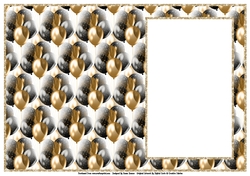 Black And Gold Party Balloons - Insert