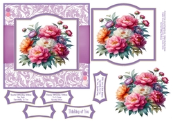 Spring Peonies - 6x6
