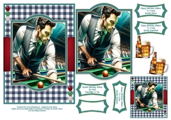 The Snooker Player - 5x7