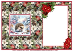 Hedgehog At Christmas - Insert