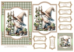 The Garden Pea Gnome - 5x7