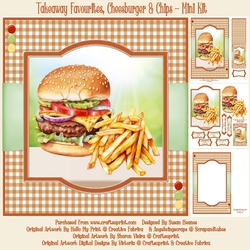 Takeaway Favourites, Cheeseburger & Chips - Mini Kit