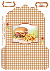 Takeaway Favourites, Cheeseburger & Chips - Money Wallet