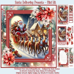 Santa Delivering Presents - Mini Kit