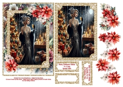 Beautiful Christmas Art Deco - 5x7
