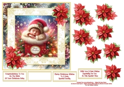 Merry Christmas Wishes On Babys 1st Christmas - 7x7