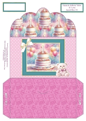 Happy 1st Birthday Little Girl - Money Wallet