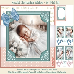 Special Christening Wishes - 7x7 Mini Kit