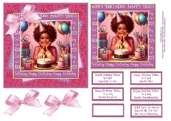 Happy Birthday Wishes For A Special Girl - 6x6 2