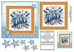 Happy Fathers Day, To The Best Dad Ever - 6x6