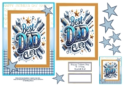 Happy Fathers Day, To The Best Dad Ever - 5x7