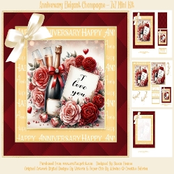 Anniversary Elegant Champagne - 7x7 Mini Kit