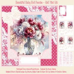 Image of cup1388008_846 - Beautiful Ruby Red Peonies - 6x6 Mini Kit
