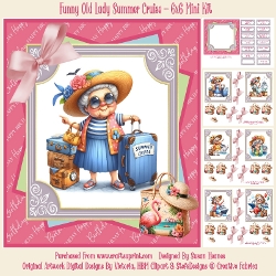 Funny Old Ladies Summer Cruise - 6x6 Mini Kit