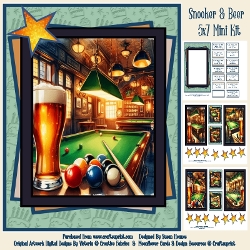 cup1395629_846 - Snooker & Beer - 5x7 Mini Kit
