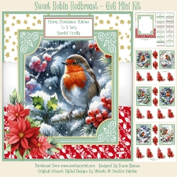 Sweet Robin Redbreast - 6x6 Mini Kit