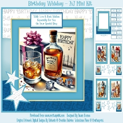 cup1409152_846 - Birthday Whiskey - 7x7 Mini Kit