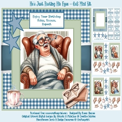 Hes Just Resting His Eyes - 6x6 Mini Kit